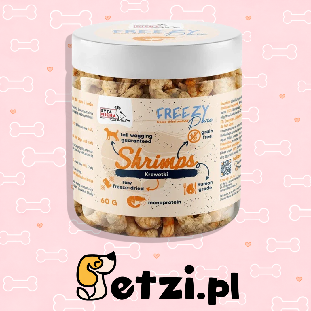 SYTA MICHA FREEZY PURE PRZYSMAKI DLA PSA LIO KREWETKI KRÓLEWSKIE 60G