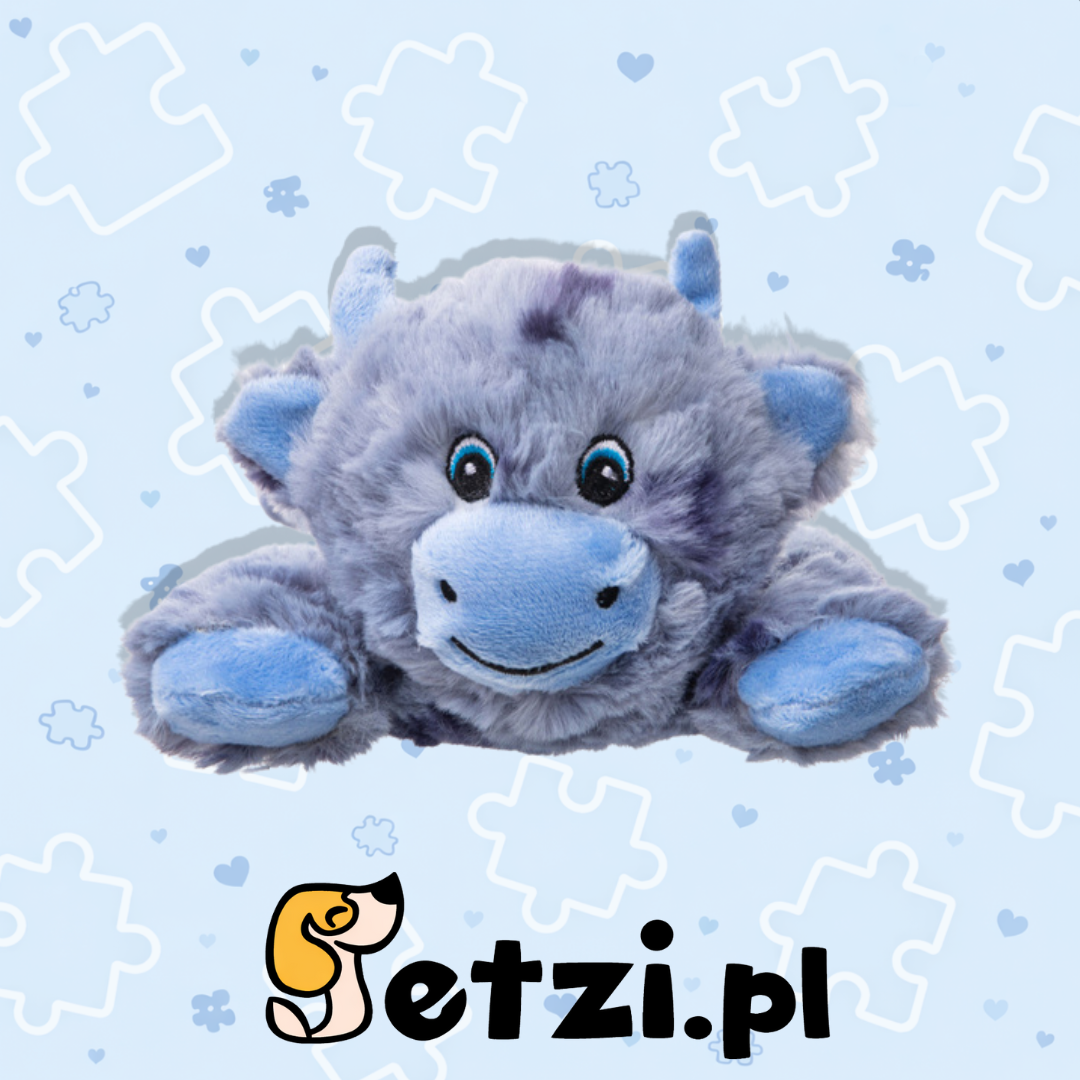 GROWL CUDDLERZ COW  - PLUSZOWA ZABAWKA DLA PSA Z PISZCZAŁKAMI