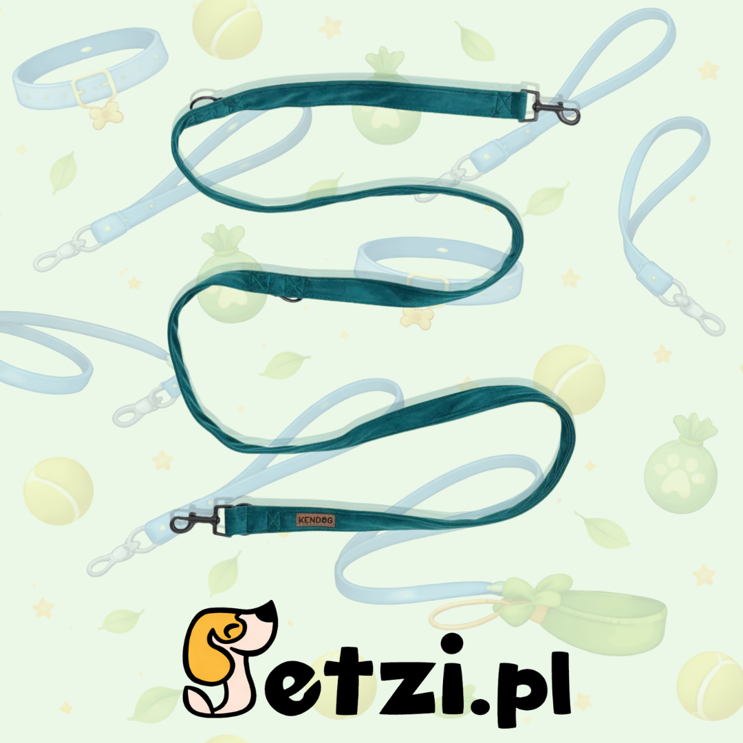 KENDOG SMYCZ PRZEPINANA VELVET TURKUS 300CM