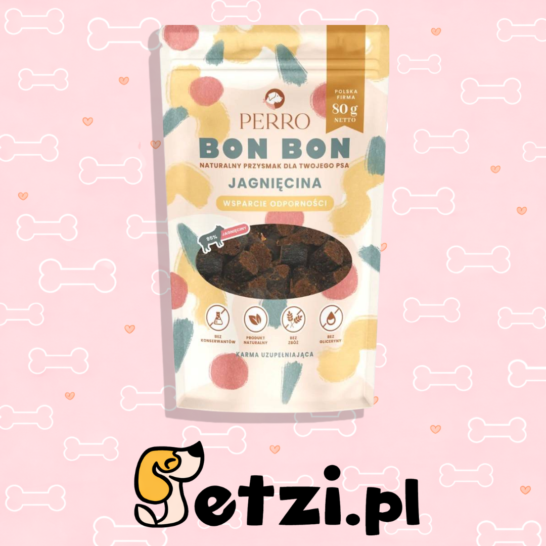 PERRO BON BON PRZYSMAKI DLA PSA JAGNIĘCINA WSPARCIE ODPORNOŚCI 20G