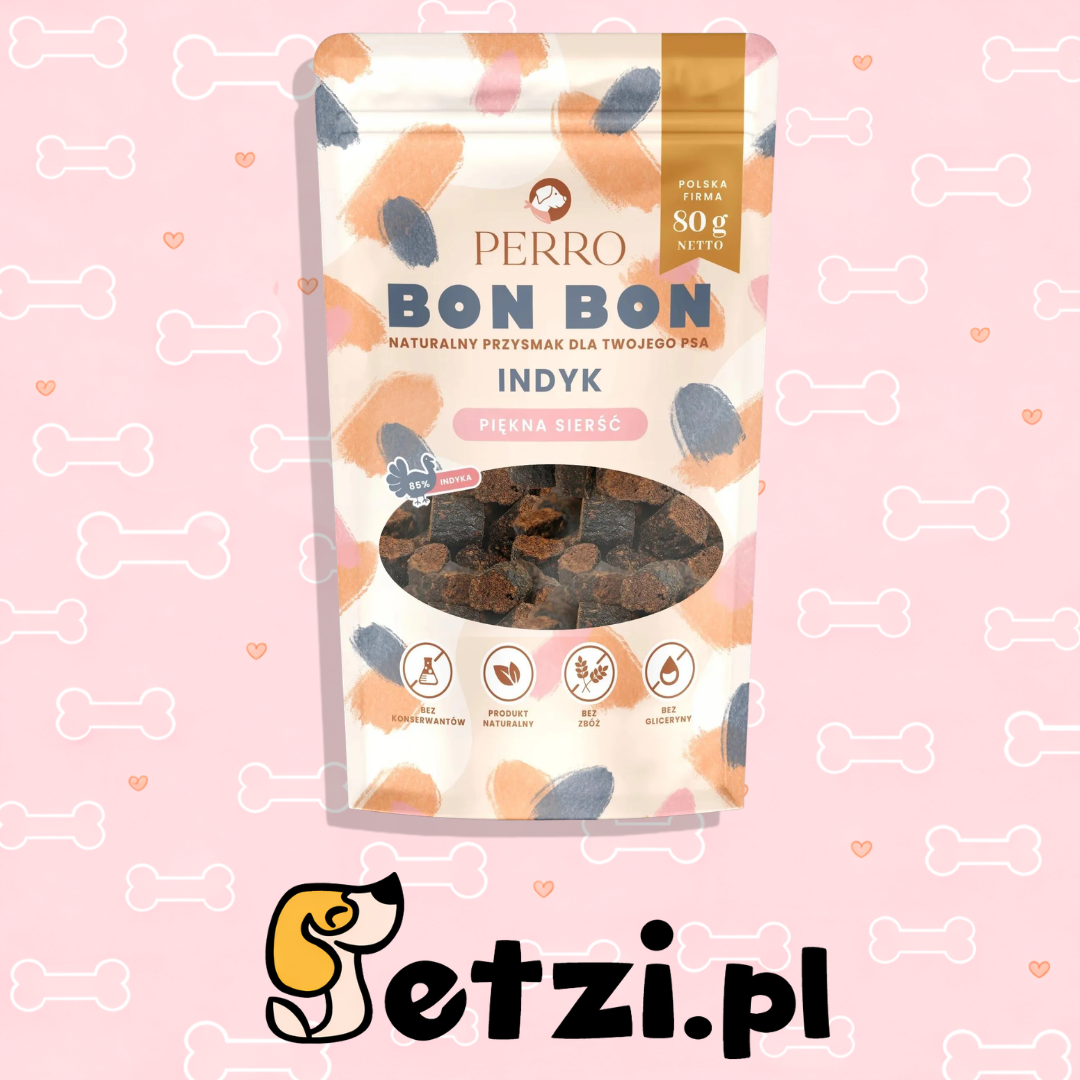 PERRO BON BON PRZYSMAKI DLA PSA INDYK PIEKNA SIERŚĆ 20G