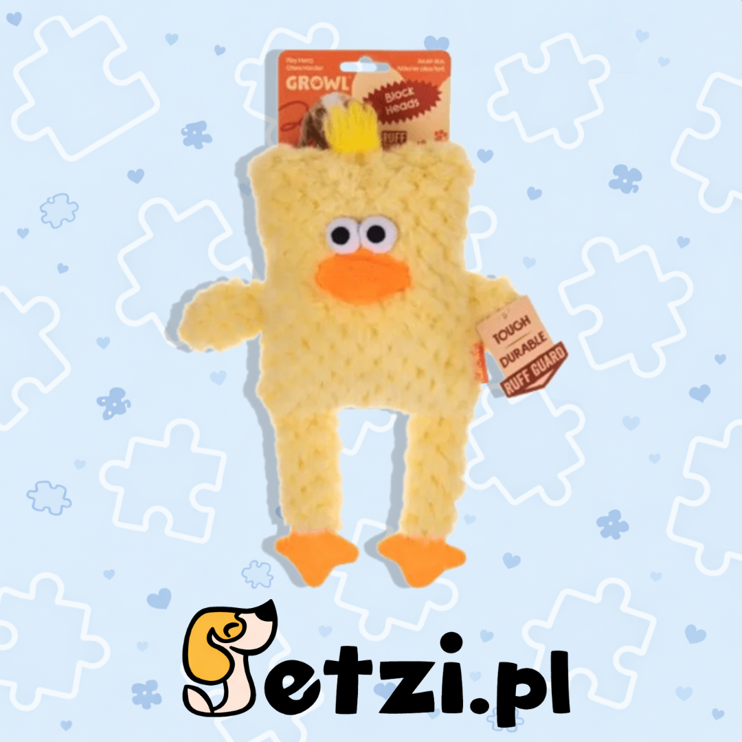 GROWL BLOCK HEADS CHICK - WYTRZYMAŁA ZABAWKA DLA PSA
