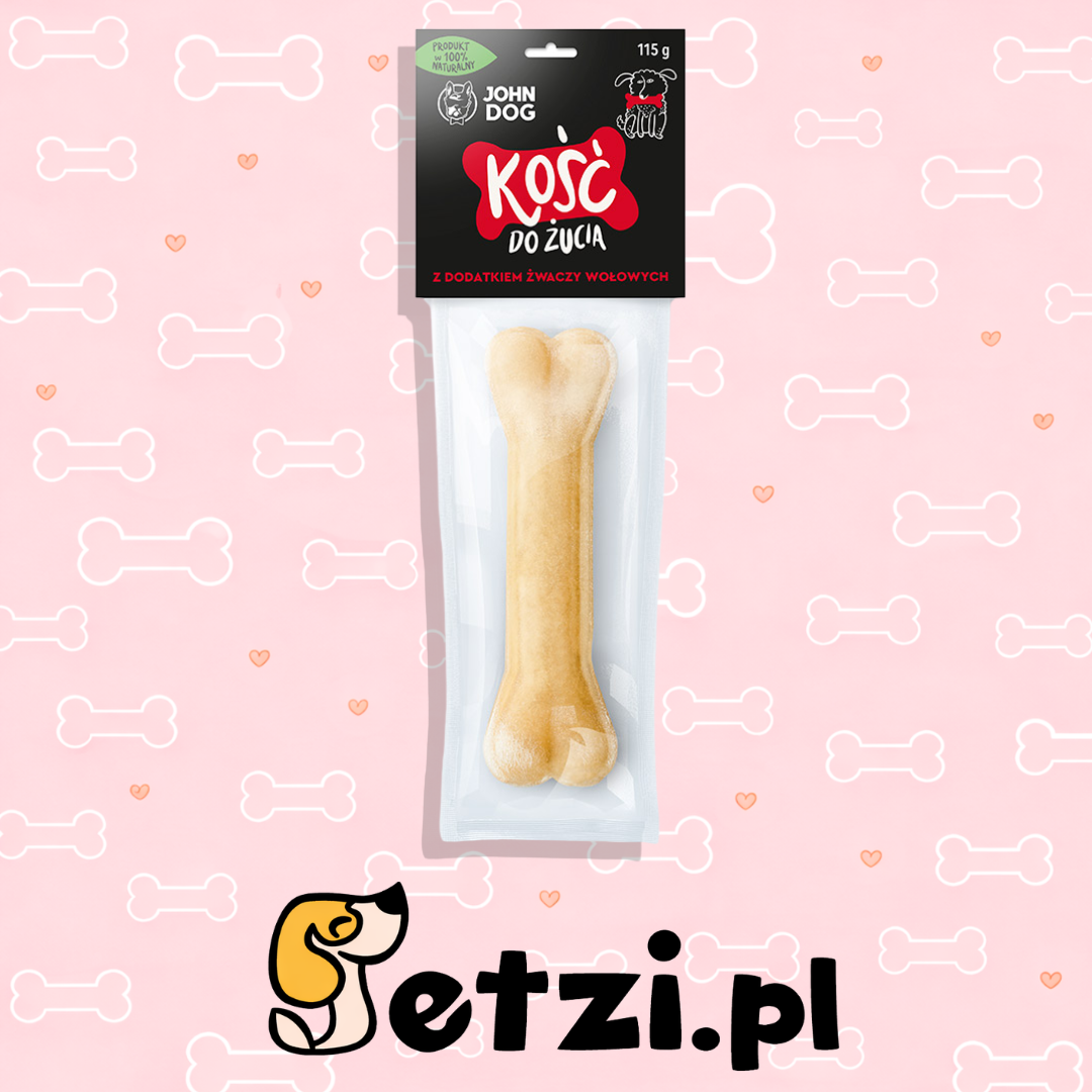 JOHN DOG KOŚĆ Z DODATKIEM ŻWACZY WOŁOWYCH 17CM