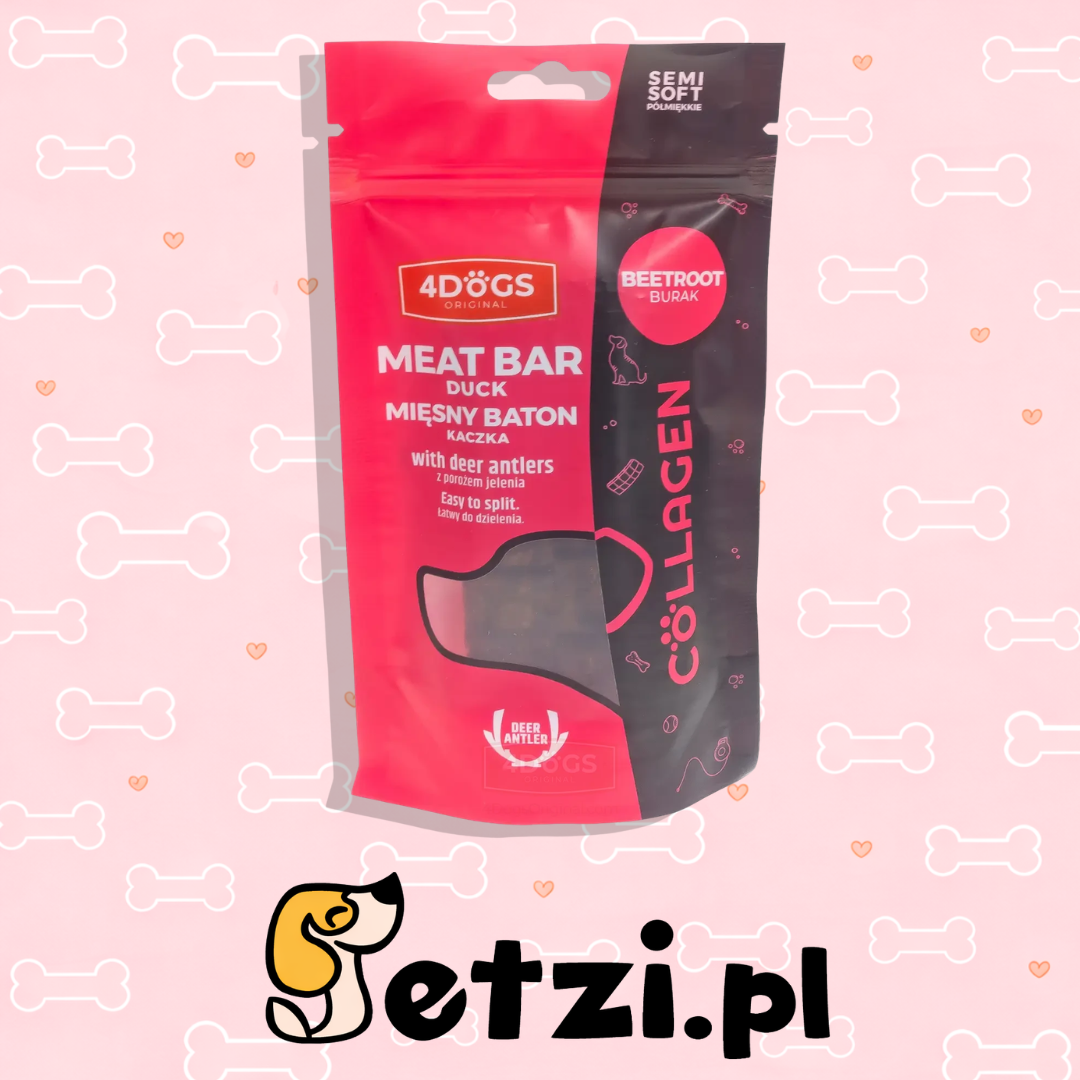 4DOGS COLLAGEN LINE BATONY Z KACZKI I BURAKA SEMI SOFT 2SZT
