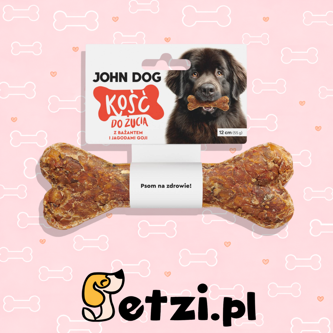 JOHN DOG KOŚĆ Z BAŻANTEM I JAGODAMI GOJI 12CM