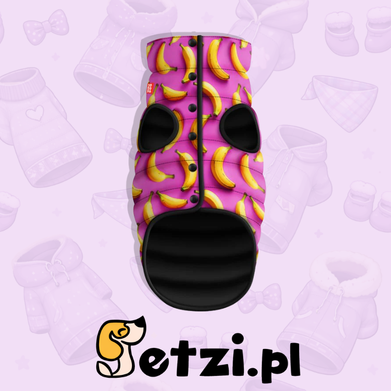 WAUDOG CLOTHES KURTKA DLA PSA BANANY NA RÓŻU S40