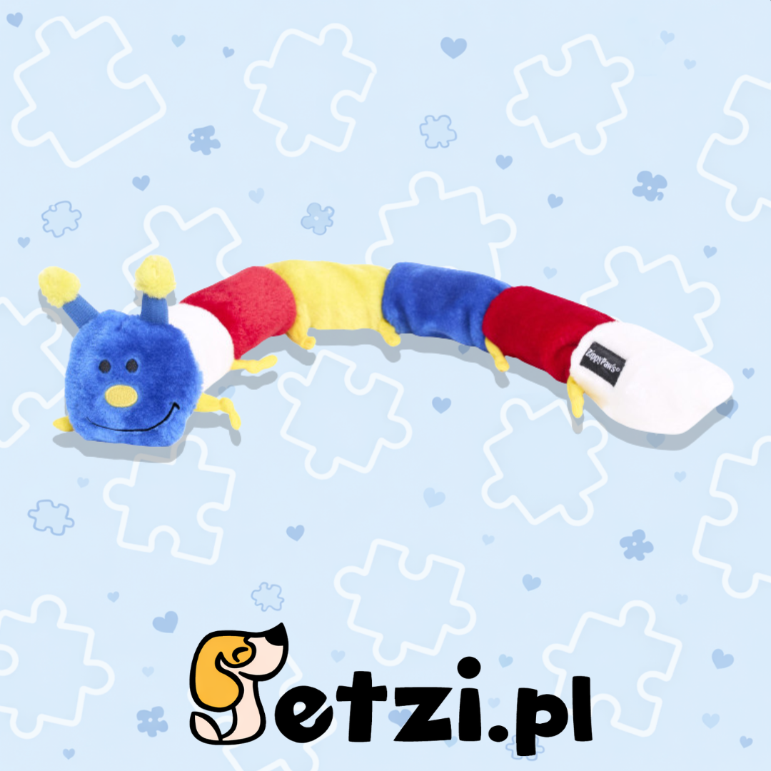 ZIPPY PAWS PLUSZ STONOGA BIAŁ-NIEB-POM 51CM