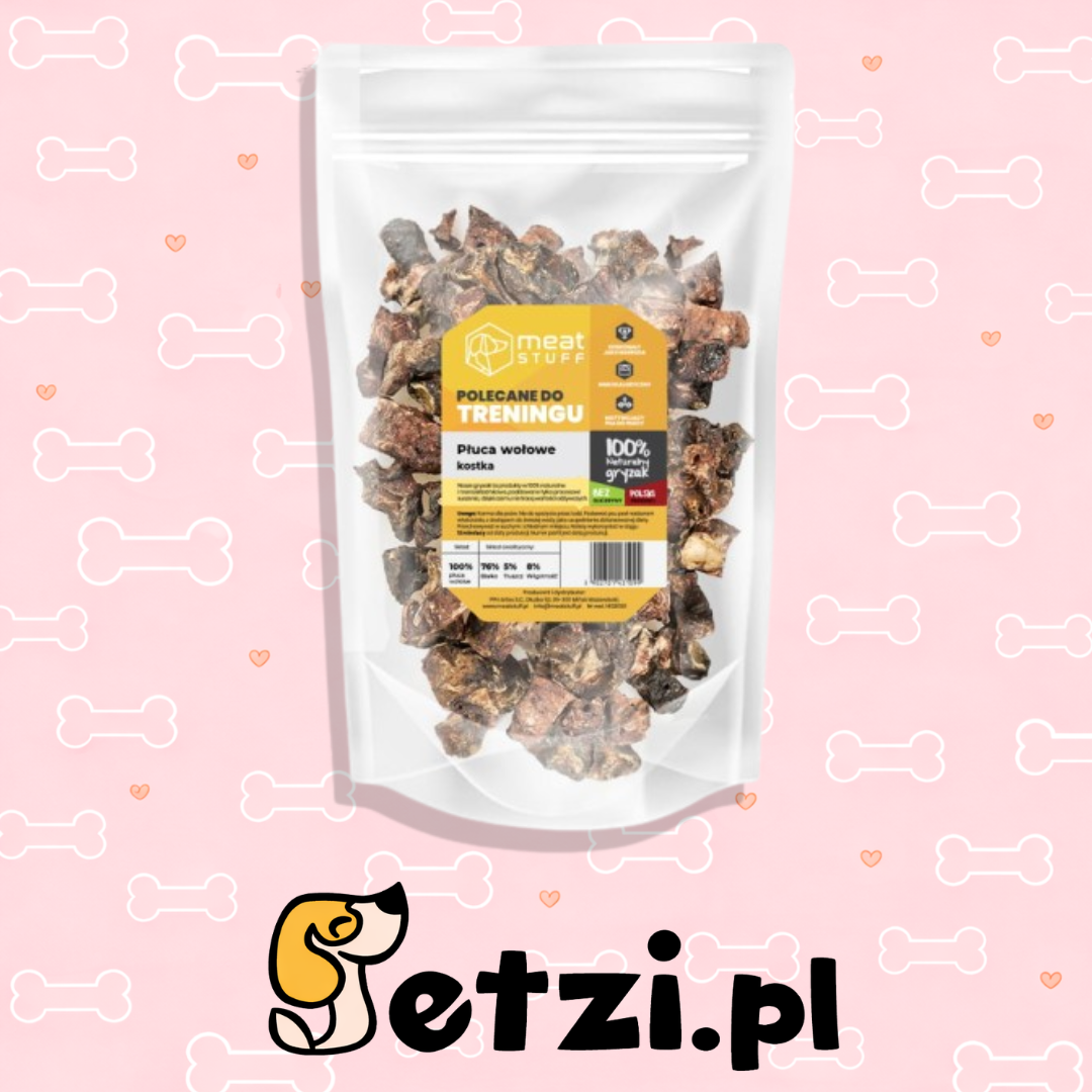 MEATSTUFF PŁUCA WOŁOWE KOSTKA 100G