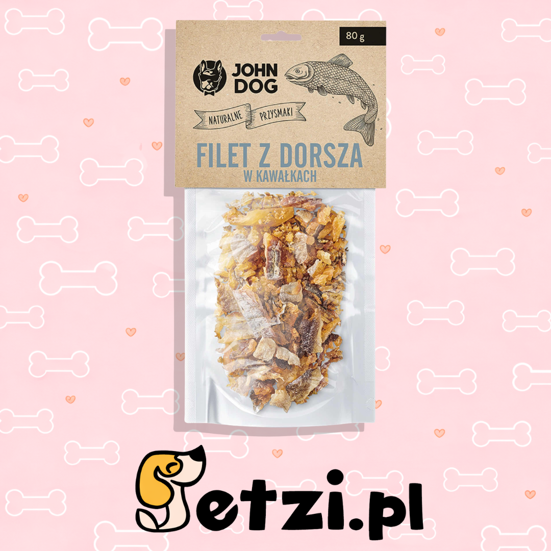 JOHN DOG JANE CAT SUSZONY FILET Z DORSZA 80G