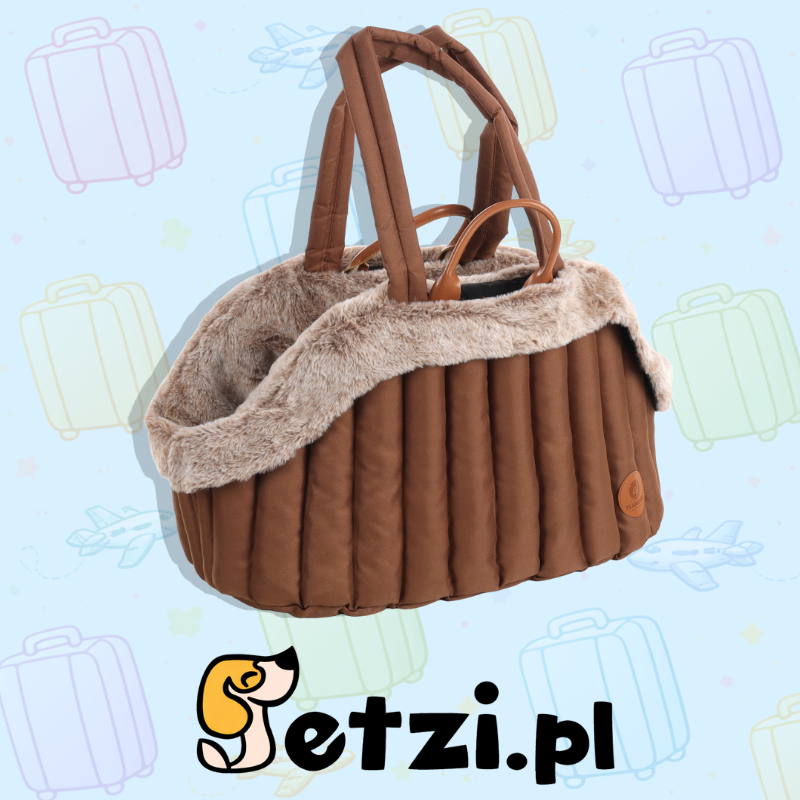 FLAMINGO CARRYING BAG TUKE BROWN 41X28X30CM