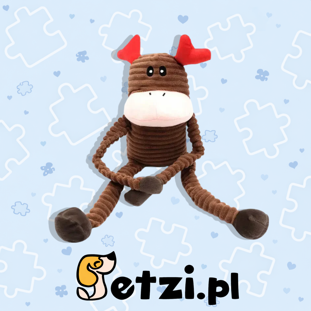 ZIPPY PAWS PLUSZOWY RENIFER L – DUŻA, MIĘKKA ZABAWKA DLA PSA