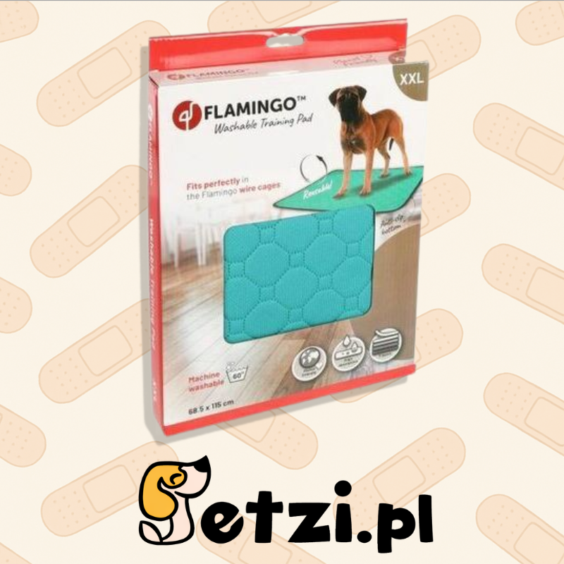 FLAMINGO WASHABLE TRAINING PAD PATSY GREEN XXL ANTISLIP 115X68,5CM