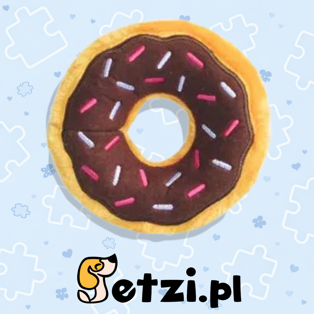 ZIPPY PAWS PLUSZ DONUTZ MINI CZEKOLADOWY