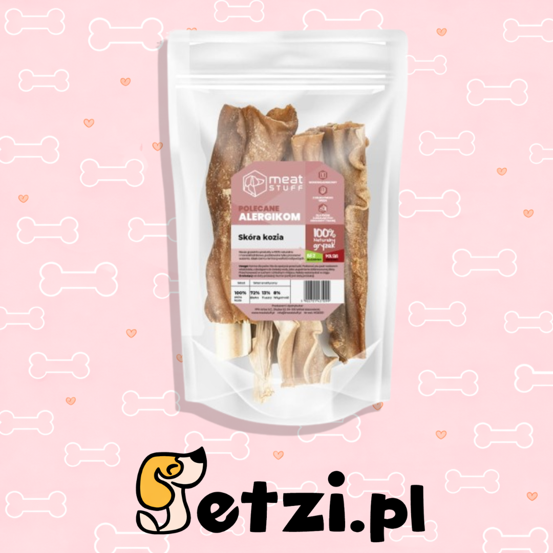 MEATSTUFF GRYZAK DLA PSA SKÓRA KOZIA 100G