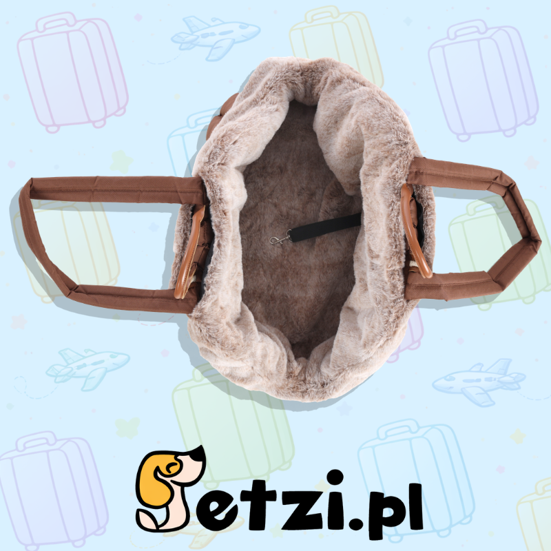 FLAMINGO CARRYING BAG TUKE BROWN 41X28X30CM