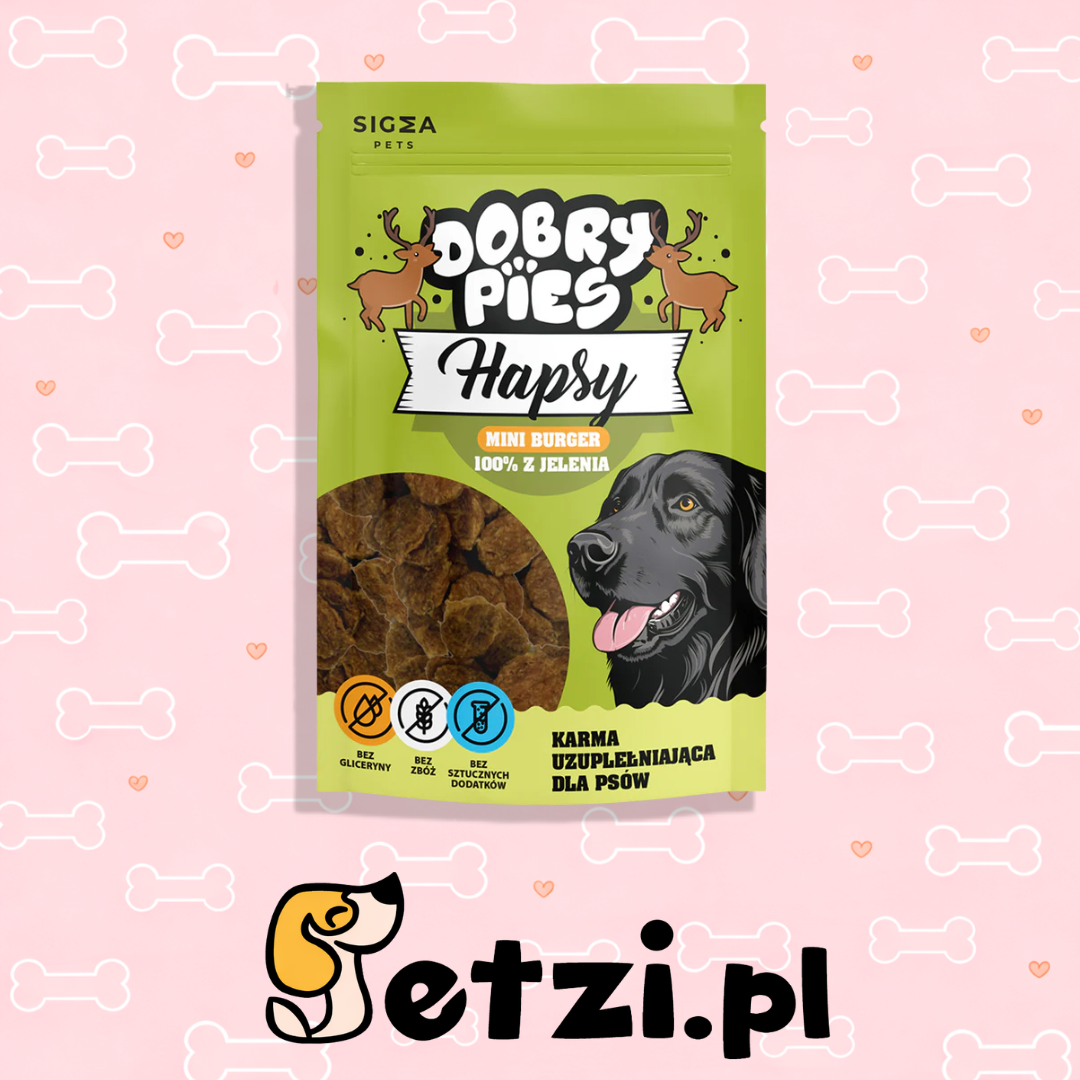 DOBRY PIES HAPSY MINI BURGER 100% Z JELENIA 100G