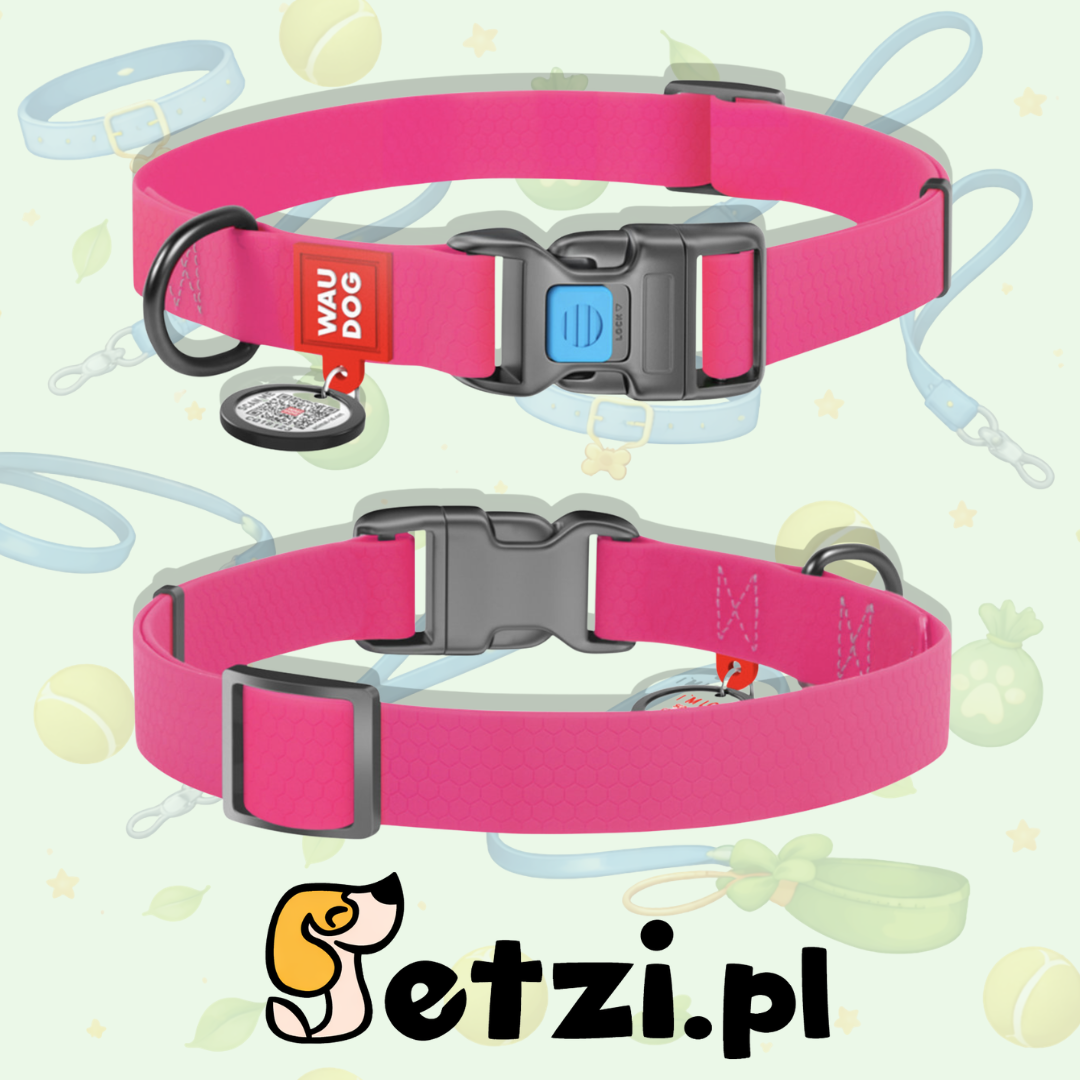 WAUDOG WATERPROOF OBROŻA PLASTIKOWY FASTEX M 20MM RÓŻOWY