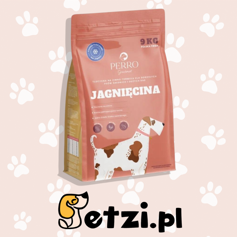 PERRO GOURMET SUCHA KARMA PIES TŁOCZONA NA ZIMNO JAGNIĘCINA 9KG