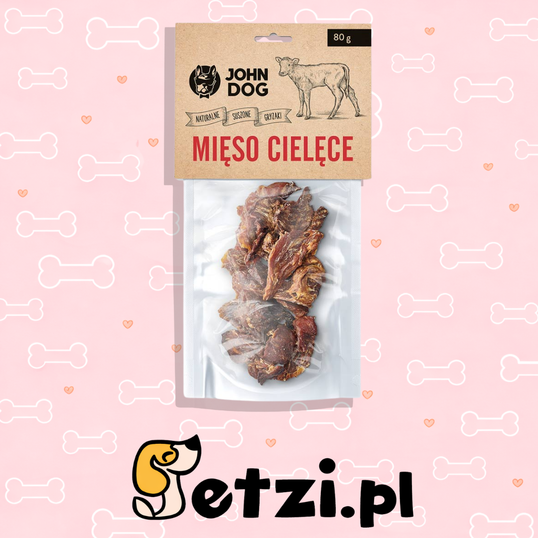 JOHN DOG SUSZONE MIĘSO CIELĘCE 80G