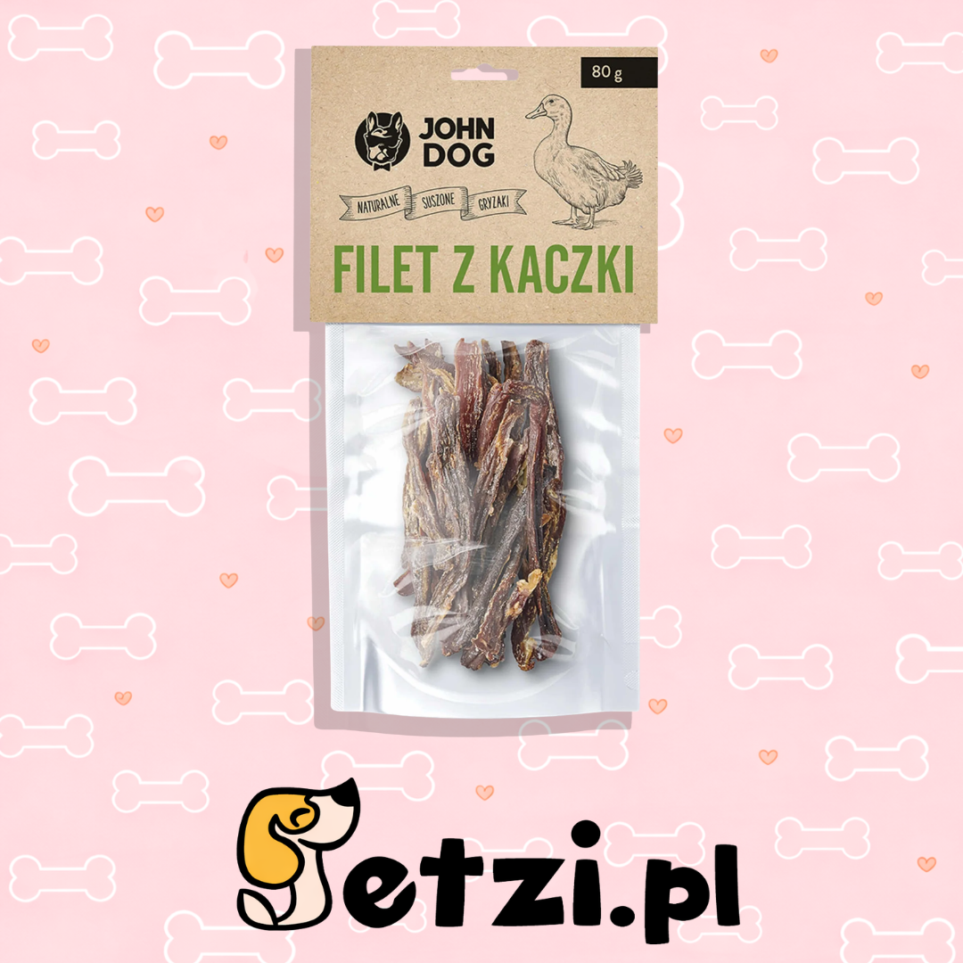 JOHN DOG SUSZONY FILET Z KACZKI DLA PSA