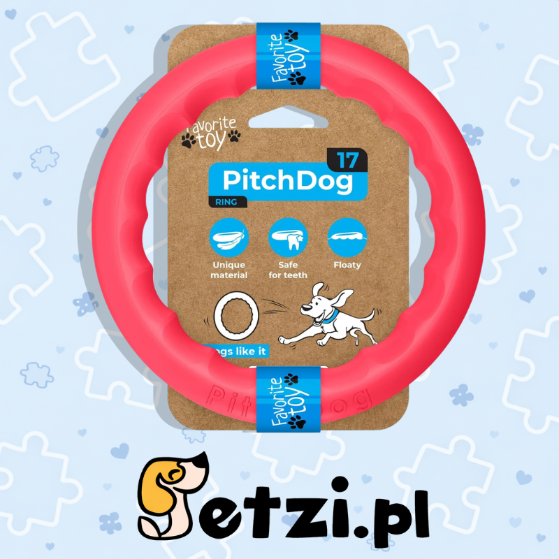 PITCHDOG PIERŚCIEŃ 17CM RÓŻOWY