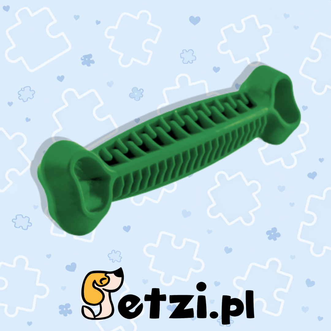 FIBOO FIBOONE DENTAL - CIEMNY ZIELONY - GRYZAK DLA PSIAKA