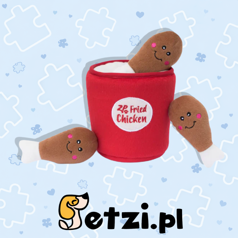 ZIPPY PAWS ZIPPY BURROW BUCKET OF CHICKEN