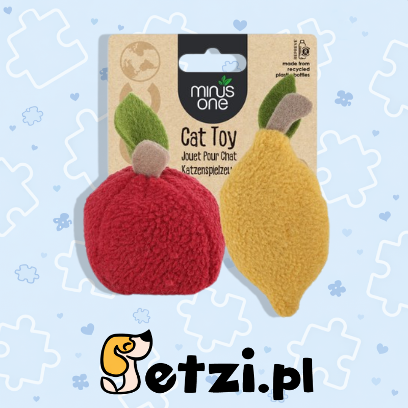 MINUS ONE FRUIT CAT TOYS - LEMON&APPLE
