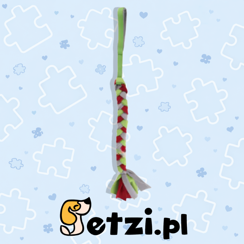 MINUS ONE FLEECE DOG TUG TOY - FLEECE TUG ROPE