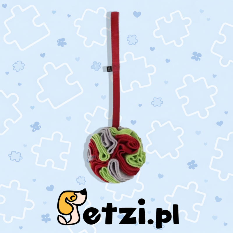MINUS ONE FLEECE DOG TUG TOY - FLEECE TUG BALL