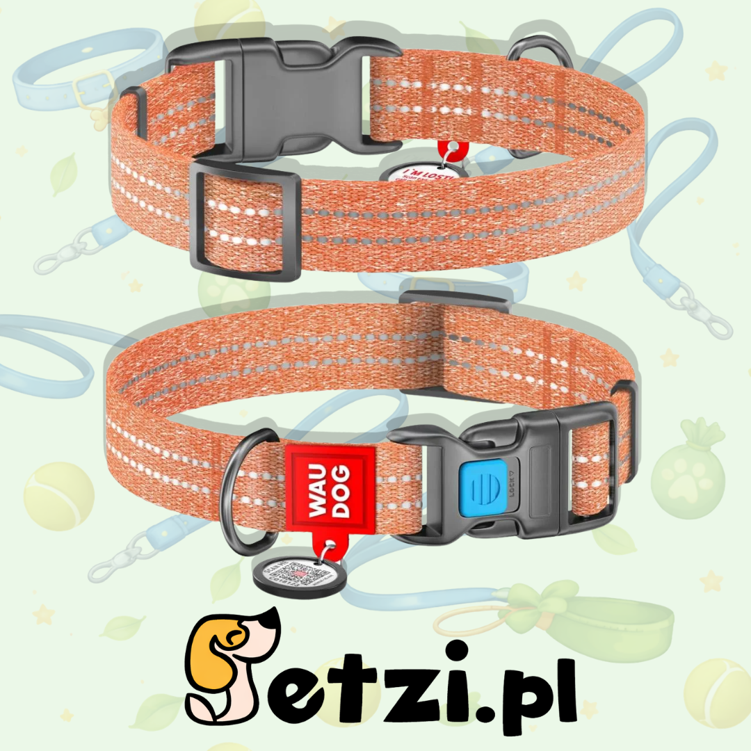 WAUDOG RECOTTON OBROŻA PLASTIKOWY FASTEX XS 10MM POMARAŃCZOWY