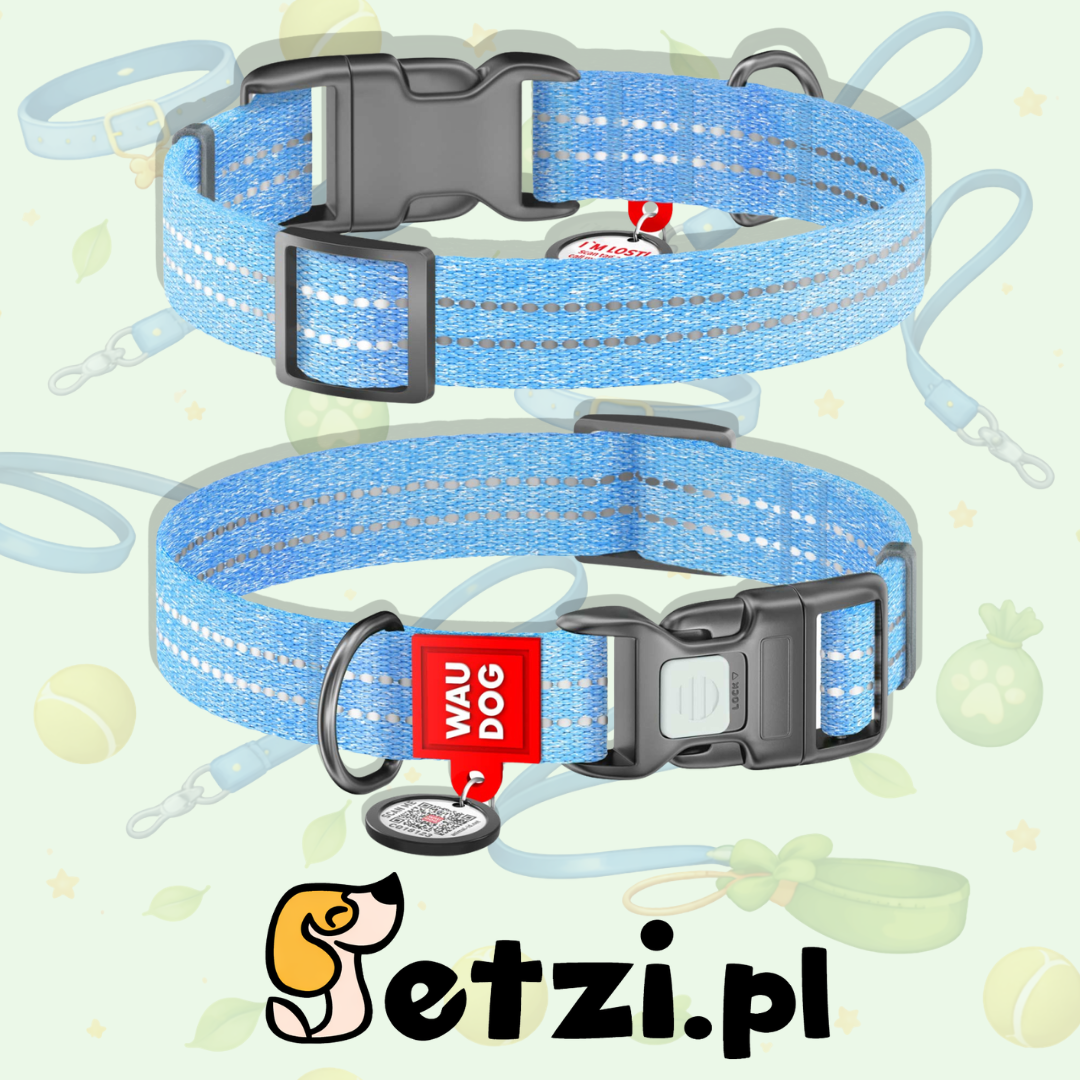 WAUDOG RECOTTON OBROŻA PLASTIKOWY FASTEX 25MM XL NIEBIESKI