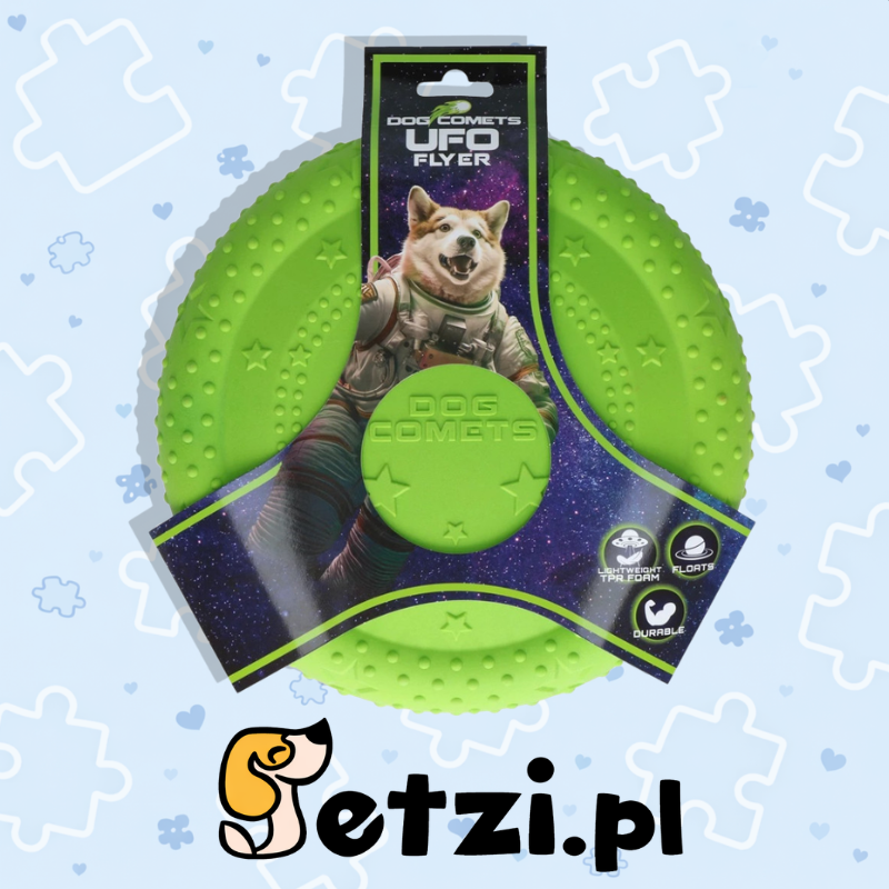 DOG COMETS UFO FLYER GREEN