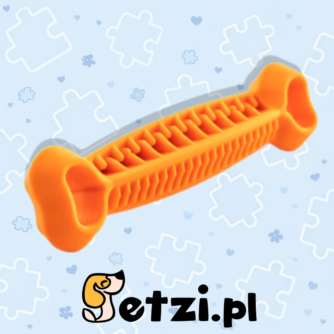 FIBOO FIBOONE DENTAL MONSTER - POMARAŃCZOWY - 25CM