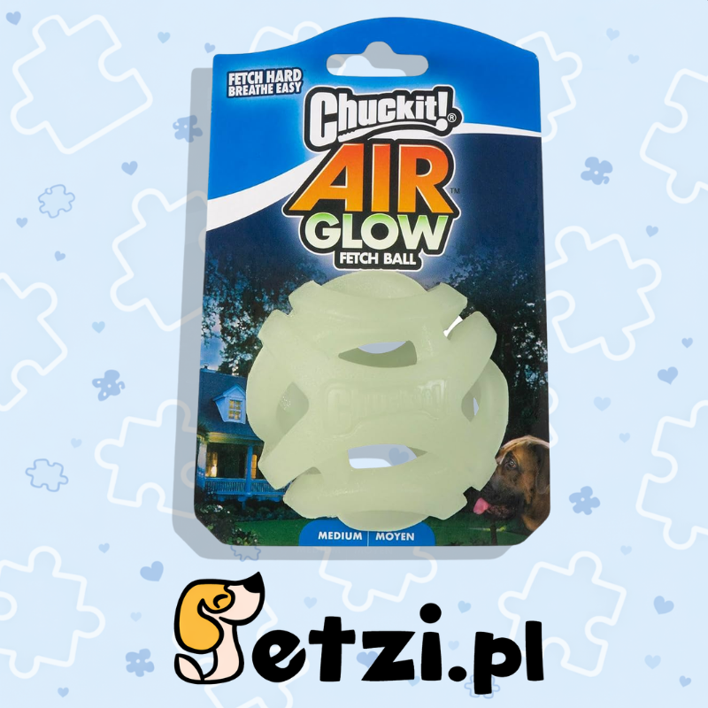 CHUCKIT MAX GLOW AIR FETCH BALL M 1PK