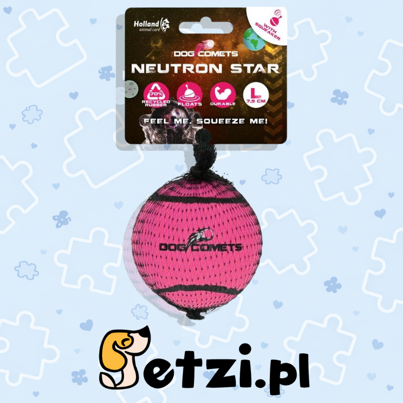 DOG COMETS STARLIGHT STAR TENNISBAL L ROZE 1ST
