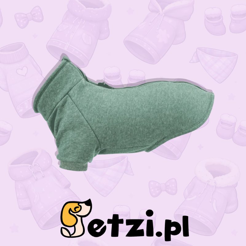 TRIXIE CITYSTYLE AMSTERDAM, BLUZA DLA PSA, CIEMNOZIELONA, S: 40 CM