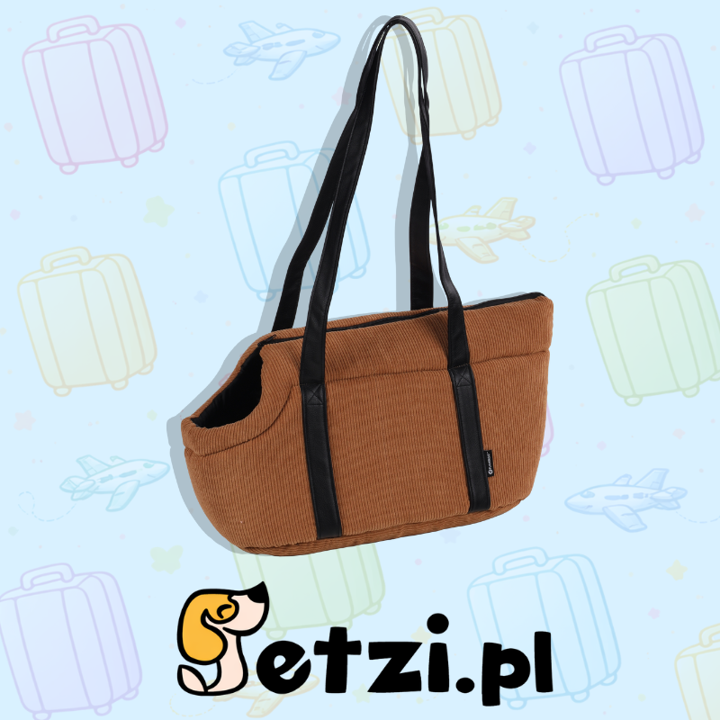 FLAMINGO CARRYING BAG ALESSIA BROWN 46X23X25CM