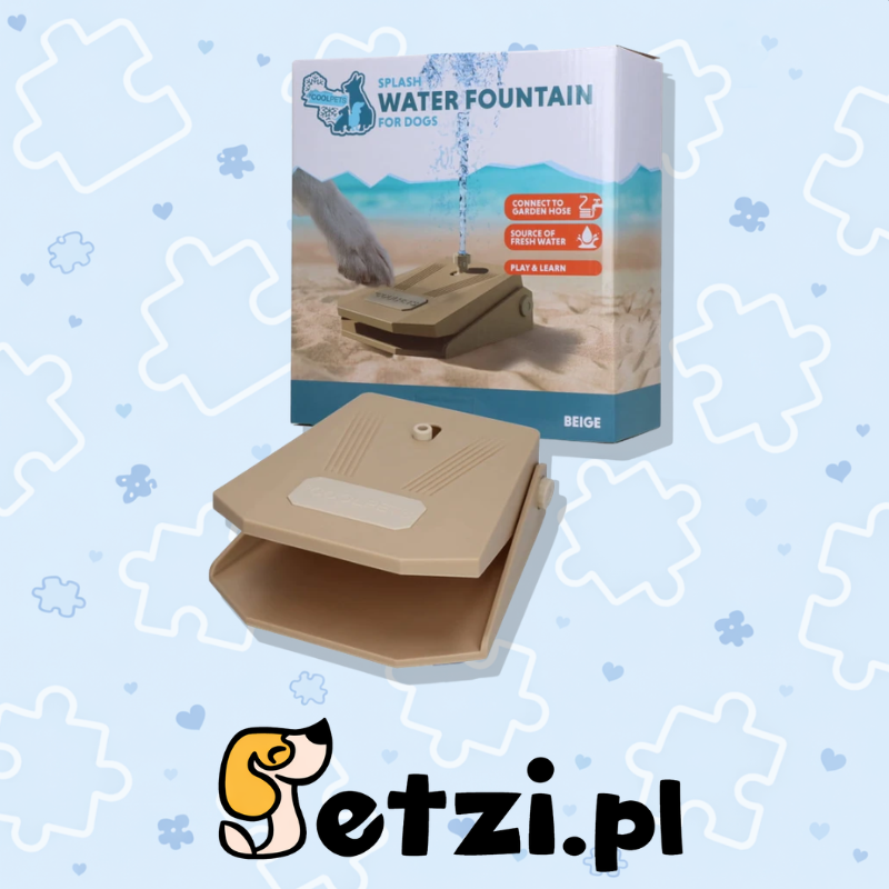 COOLPETS SPLASH WATER FOUNTAIN BEIGE