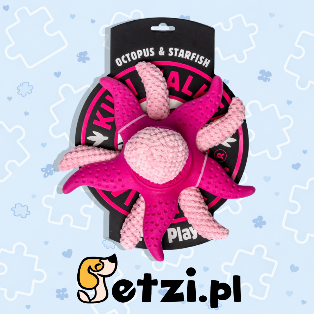 KIWI WALKER LET'S PLAY OCTOPUS STARFISH RÓŻOWY