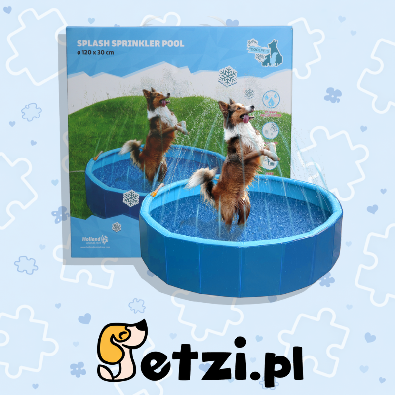COOLPETS SPLASH SPRINKLER POOL 120CM, 30CM