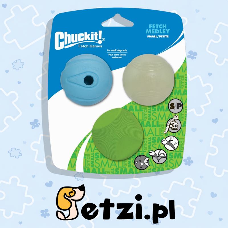 CHUCKIT FETCH MEDLEY S 5 CM 3 PACK