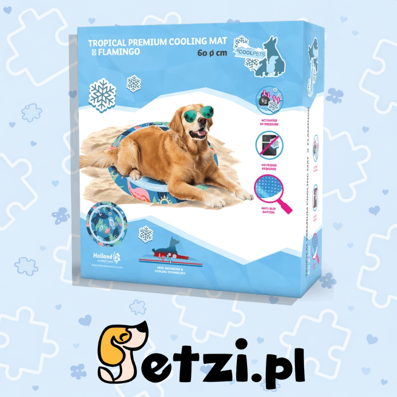 COOLPETS TROPICAL PREMIUM COOLING MAT FLAMINGO
