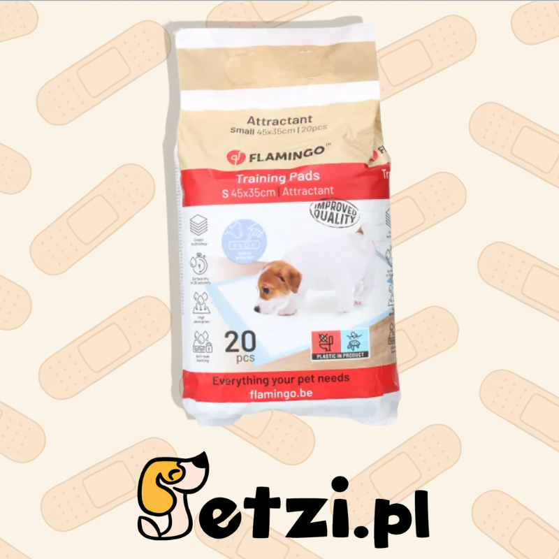 FLAMINGO TRAINING PAD PADY S 20PCS ATTRACTANT 45X35CM