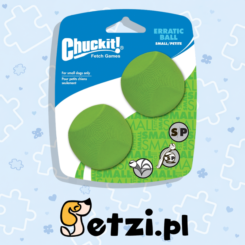 CHUCKIT ERRATIC BALL SMALL 2-PACK