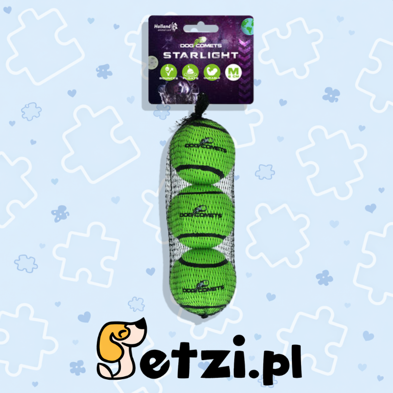 DOG COMETS STARLIGHT GREEN 3PC