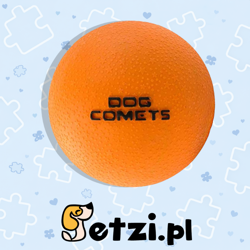 DOG COMETS BALL METEORITE ORANGE