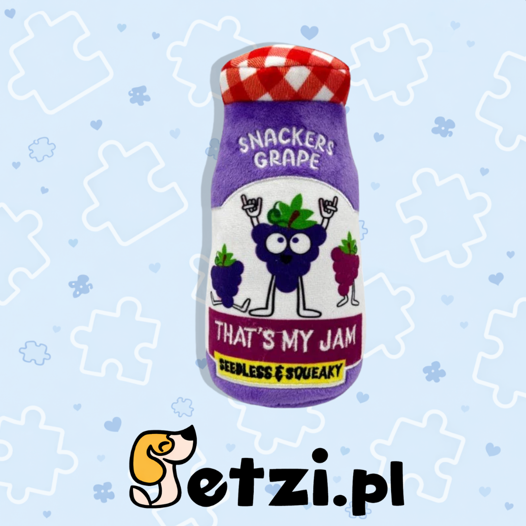 HUXLEY & KENT LULUBELLES POWER PLUSH SNACKERS GRAPE JAM LARGE