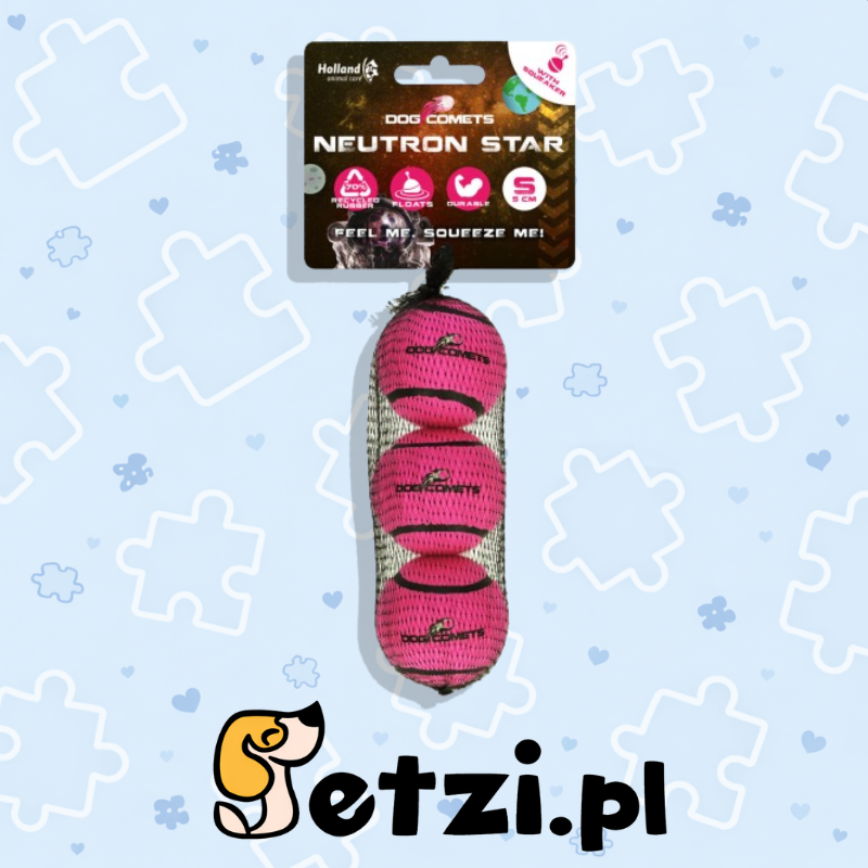 DOG COMETS NEUTRON STAR TENNISBAL MET PIEPER S ROZE 3ST