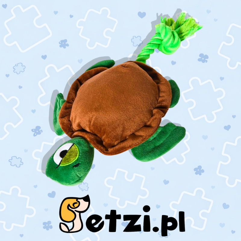 BUBA ŻÓŁW PLUSZOWY ZE SZNUREM
